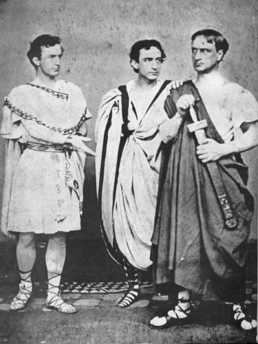 The Booth siblings - John Wilkes, Edwin and Junius, Jr.